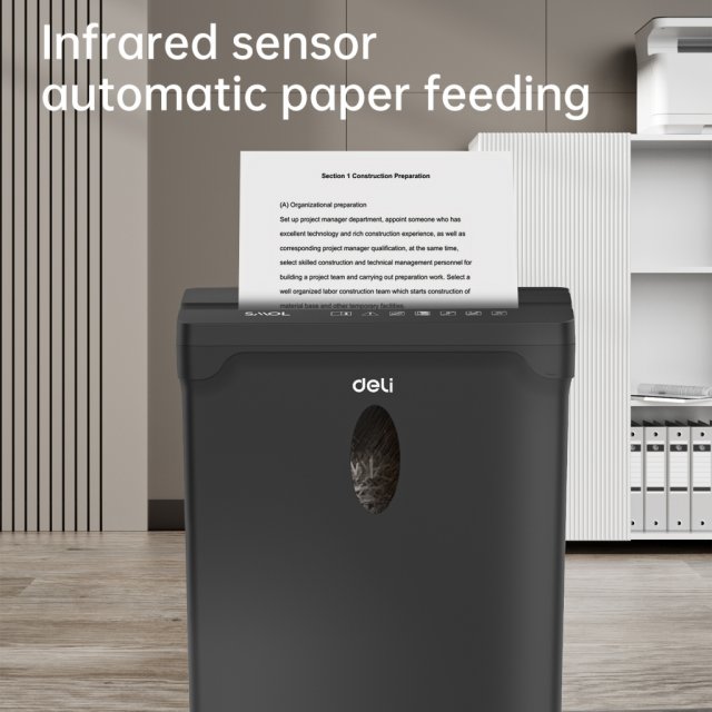 DELI T014 PAPER SHREDDER 5SHTS 10L BLACK DELI T014 PAPER SHREDDER 5SHTS 10L BLACK