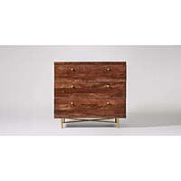 Ray 3 Drawer Chest Of Drawers In Walnut Ray 3 Drawer Chest Of Drawers In Walnut