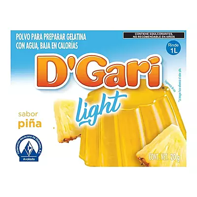 DGARI GELATINA LIGHT PIÑA 20 G
