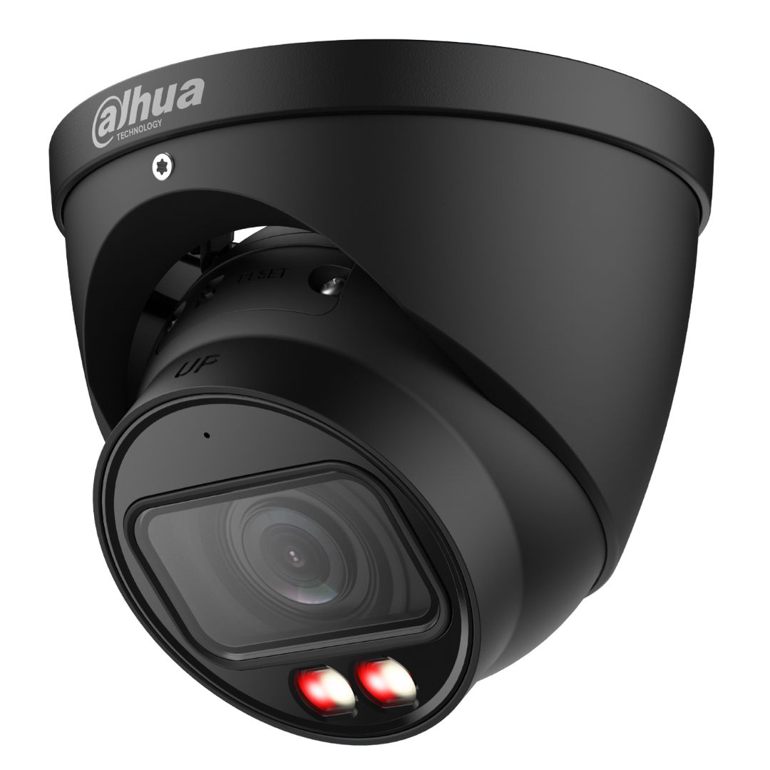 Dahua 6MP Smart Dual Light Vari-focal Eyeball WizSense Network Camera, Black