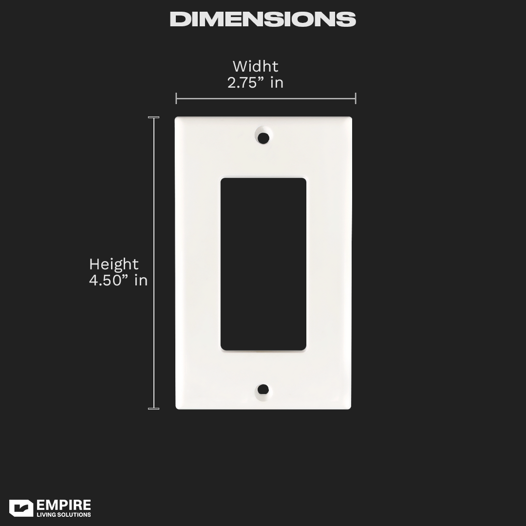 Single Pole Wall plate