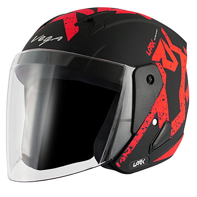 VEGA LARK VICTOR DULL BLACK RED C/V (M)