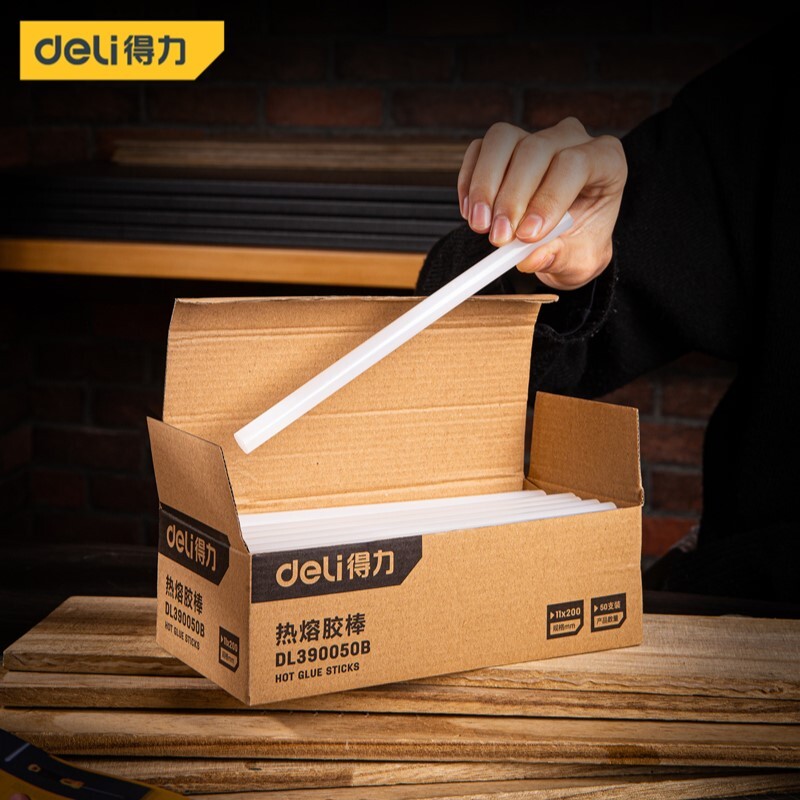 DELI DL390050B HOTMELT G/STICK 11x200mm, Box of 50pcs DELI DL390050B HOTMELT G/STICK 11x200mm, Box of 50pcs