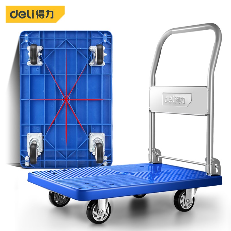 DELI FLATBED CART DL6111 BLUE DELI FLATBED CART DL6111 BLUE