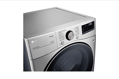 LG Electric Dryer, 27 inch Width, 7.4 cu. ft. Capacity, Steam Clean, 5 Temperature Settings, Stackable, Steel Drum, Wifi Enabled, Graphite Steel colour