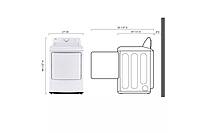 LG® DLG6101W 7.3 cu. ft. Rear Control Gas Energy Star Dryer with Sensor Dry