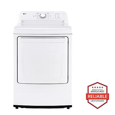 LG® DLG6101W 7.3 cu. ft. Rear Control Gas Energy Star Dryer with Sensor Dry