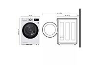 LG® DLHC1455W 4.2 cu.ft. Compact Front Load Dryer with Dual Inverter HeatPump™ Technology