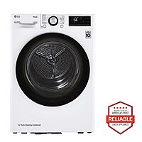 LG® DLHC1455W 4.2 cu.ft. Compact Front Load Dryer with Dual Inverter HeatPump™ Technology