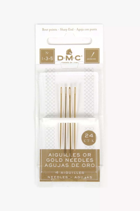 Aghi Ricamo con punta placcati ORO nr. 1-3-5 - DMC Premium Collection, 19931 Aghi Ricamo con punta placcati ORO nr. 1-3-5 - DMC Premium Collection, 19931