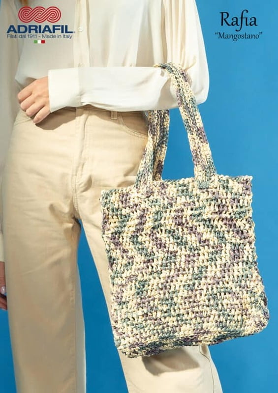 Borsa Mangostano fatta con Rafia Naturale Borsa Mangostano fatta con Rafia Naturale