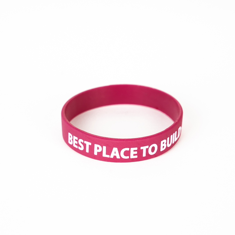 Silicone Wrist Band - Maroon