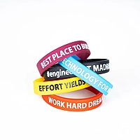 Silicone Wristband Combo – 5 Colors for Every Mood