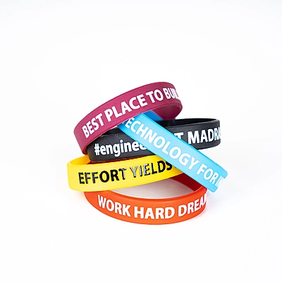 Silicone Wristband Combo – 5 Colors for Every Mood