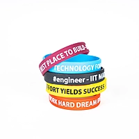 Silicone Wristband Combo – 5 Colors for Every Mood