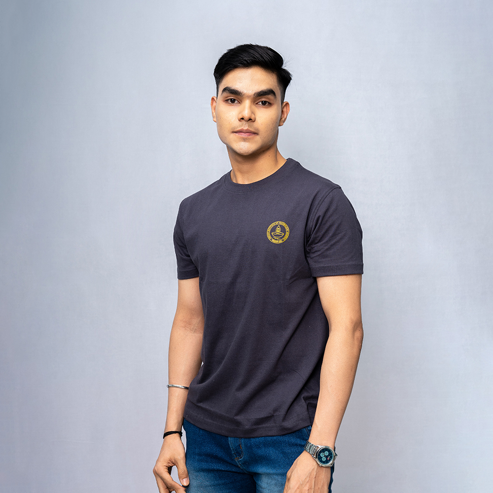 Round Neck Dark Gray
