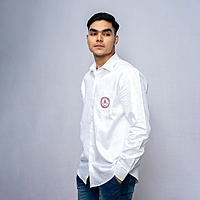 Cotton Shirt Full Sleeves - White