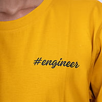 Round Neck Unisex T-shirt Mustard
