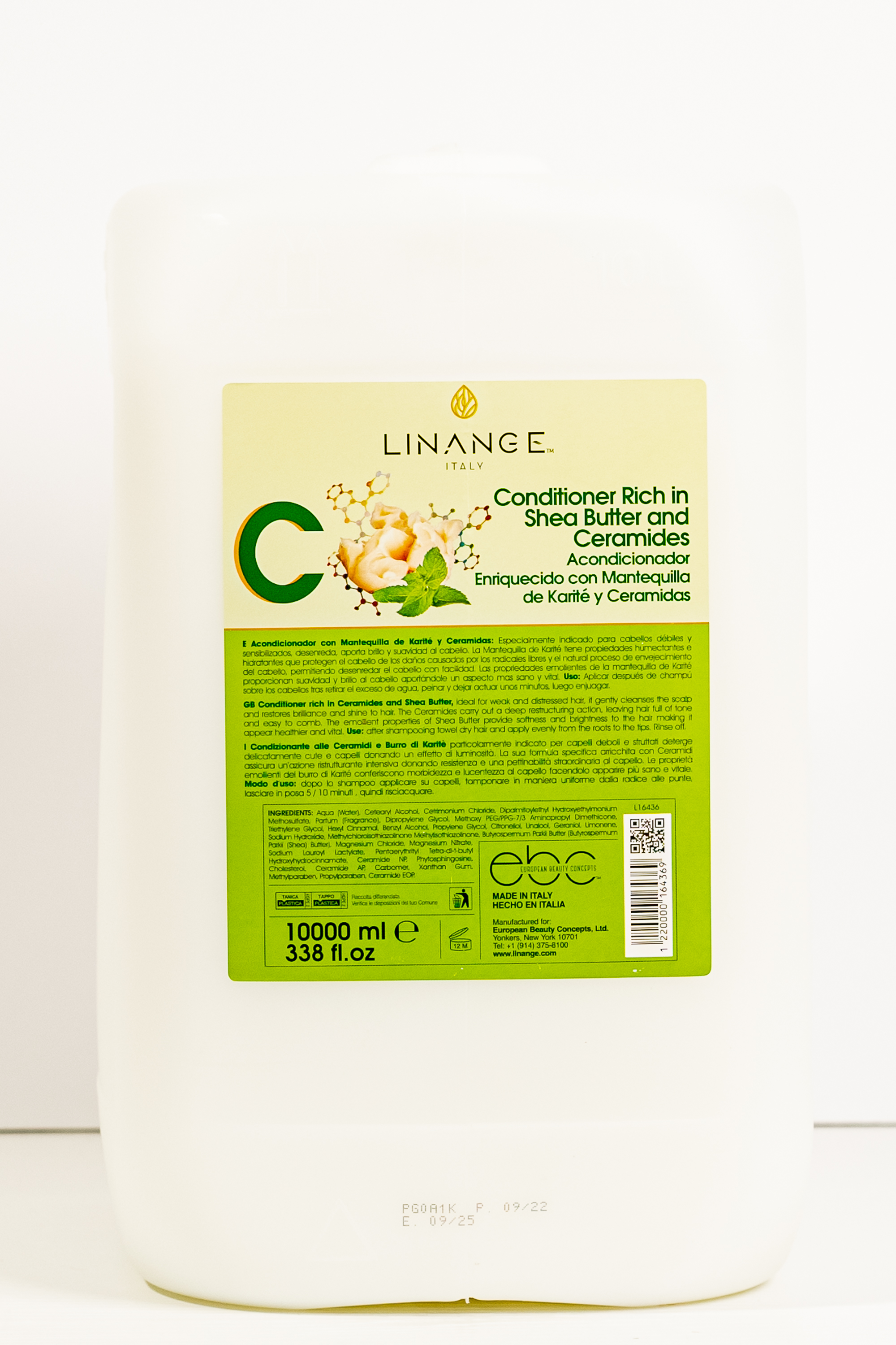 L11045 Lin Conditioner Ceramides & Shea Butter 10L