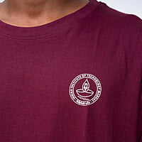 Round Neck Unisex T-shirt Maroon