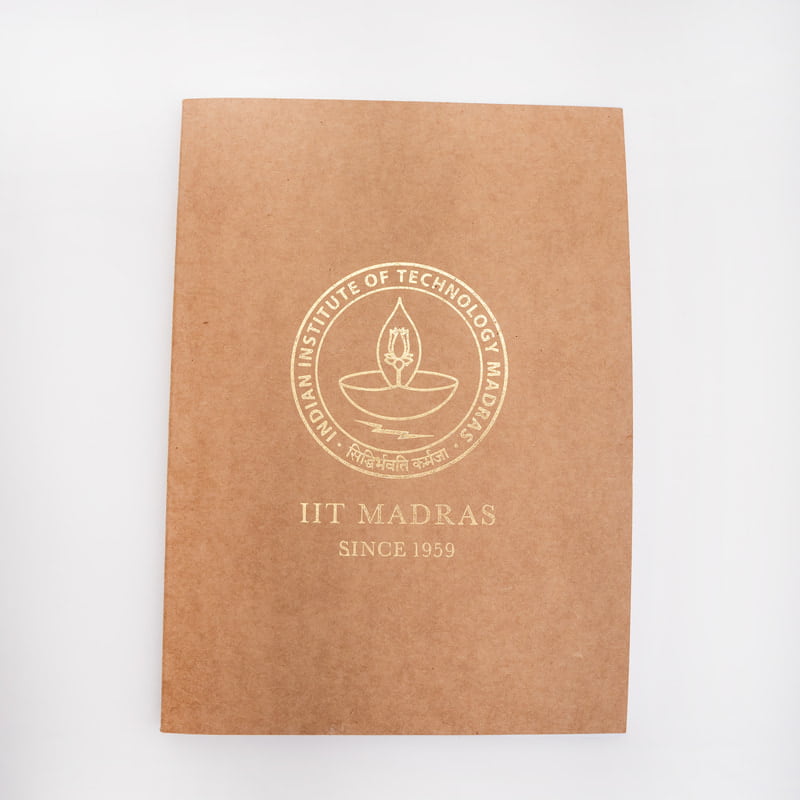 Notebook with IITM Logo watermark Notebook with IITM Logo watermark