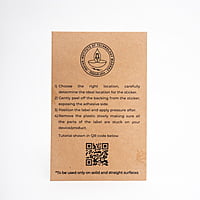 Gold Electroplated Metal Sticker - 4 CM
