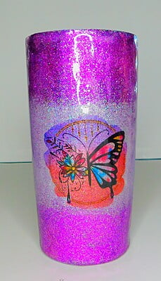 Purple Butterfly Tumber