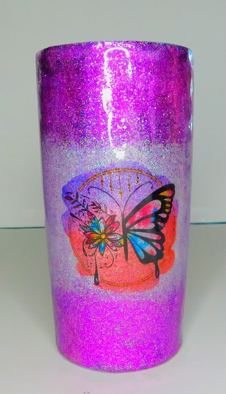 Purple Butterfly Tumber