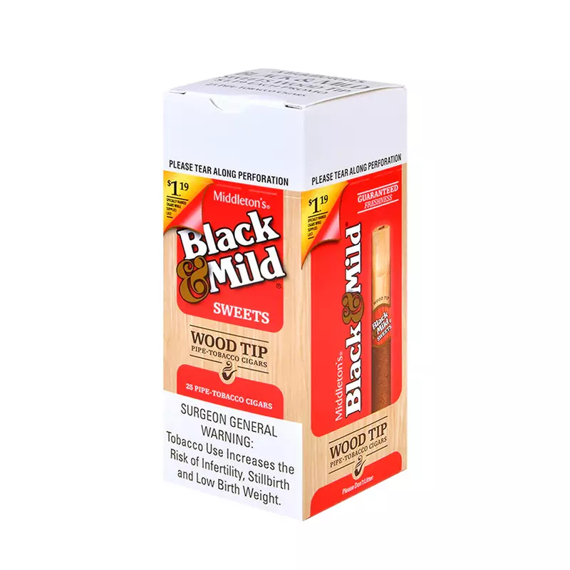 BLACK & MILD:1PK $1.19 SWEET BLACK & MILD:1PK $1.19 SWEET