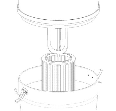 Aspirateur central commercial cyclonik DV1R19 Aspirateur central commercial cyclonik DV1R19