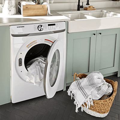 Samsung 7.5 Dryer - White Shallow Depth