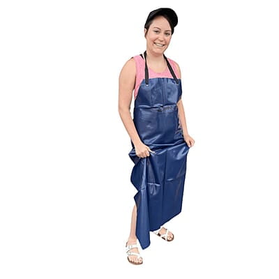 Double Layered Dark Blue Apron Double Layered Dark Blue Apron