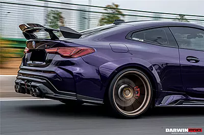 2021–2025 BMW M4 G82 / G83 BKSSII Style Rear Bumper with LED Light & Exhaust Tips