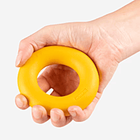 Decathlon - Medium-Resistance Weight Training Handgrip - Orange