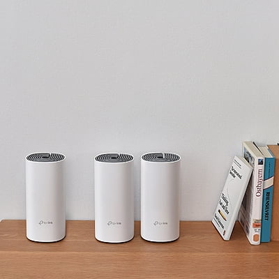 TP-LINK Deco E4 AC1200 Whole Home Mesh Wi-Fi System (3 Pack) TP-LINK Deco E4 AC1200 Whole Home Mesh Wi-Fi System (3 Pack)