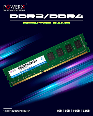 Power X destop ram 8gb ddr4 3200 mhz