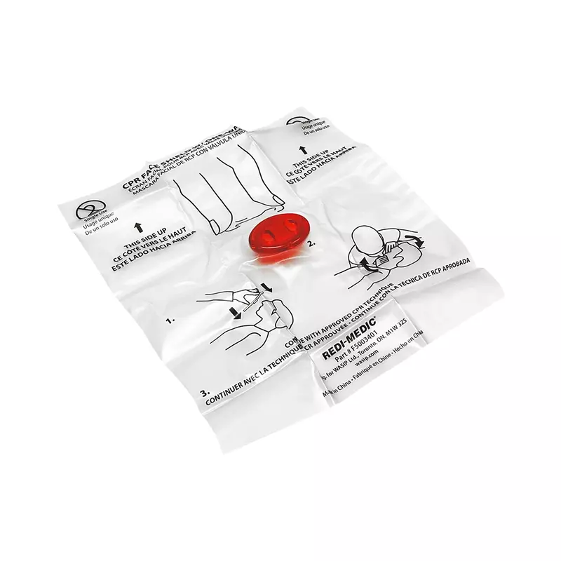 Dispositif de barrière pour réanimation cardio-pulmonaire (RCP), avec clapet unidirectionnel