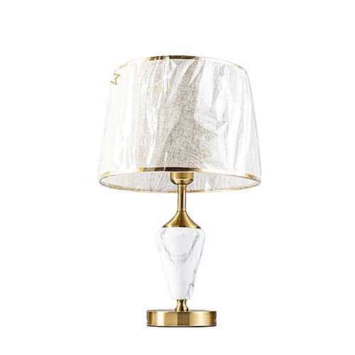 تيبل لامب ذهبي مع ابيض