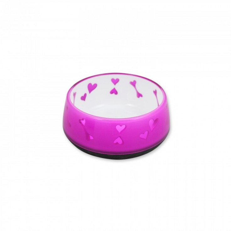ALL FOR PAWS DOG LOVE BOWL - PINK / S ALL FOR PAWS DOG LOVE BOWL - PINK / S