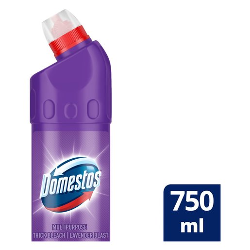 Domestos Lavender Multipurpose Stain Removal Thick Bleach Cleaner 750ml Domestos Lavender Multipurpose Stain Removal Thick Bleach Cleaner 750ml