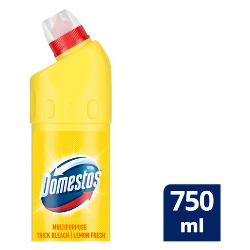 Domestos Lemon Multipurpose Stain Removal Thick Bleach Cleaner 750ml Domestos Lemon Multipurpose Stain Removal Thick Bleach Cleaner 750ml
