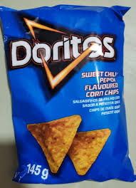 Doritos Sweet Chilli Flavoured Corn Chips 145g