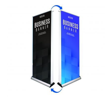 Double-Sided Deluxe Banner Stand - 33" X 81" Double-Sided Deluxe Banner Stand - 33" X 81"