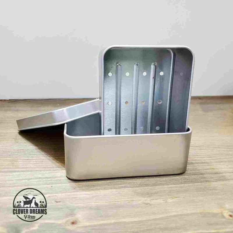Draining Aluminum Bar Soap Travel Tin Draining Aluminum Bar Soap Travel Tin