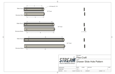 Drawer Slide Kit (3 sizes)