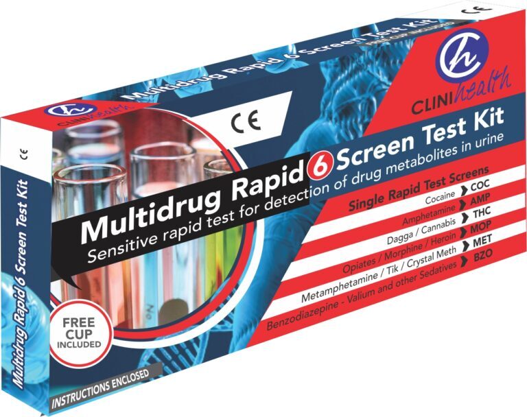 DRUG 6 PANEL TEST CLINIHEALTH SINGLE 1 DRUG 6 PANEL TEST CLINIHEALTH SINGLE 1