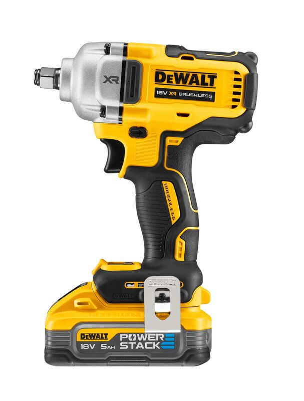 DEWALT DCF891H2T 18V XR Brushless ½″ Impact Wrench Kit (2×5.0 Ah PowerStack, Charger & TSTAK II Case)