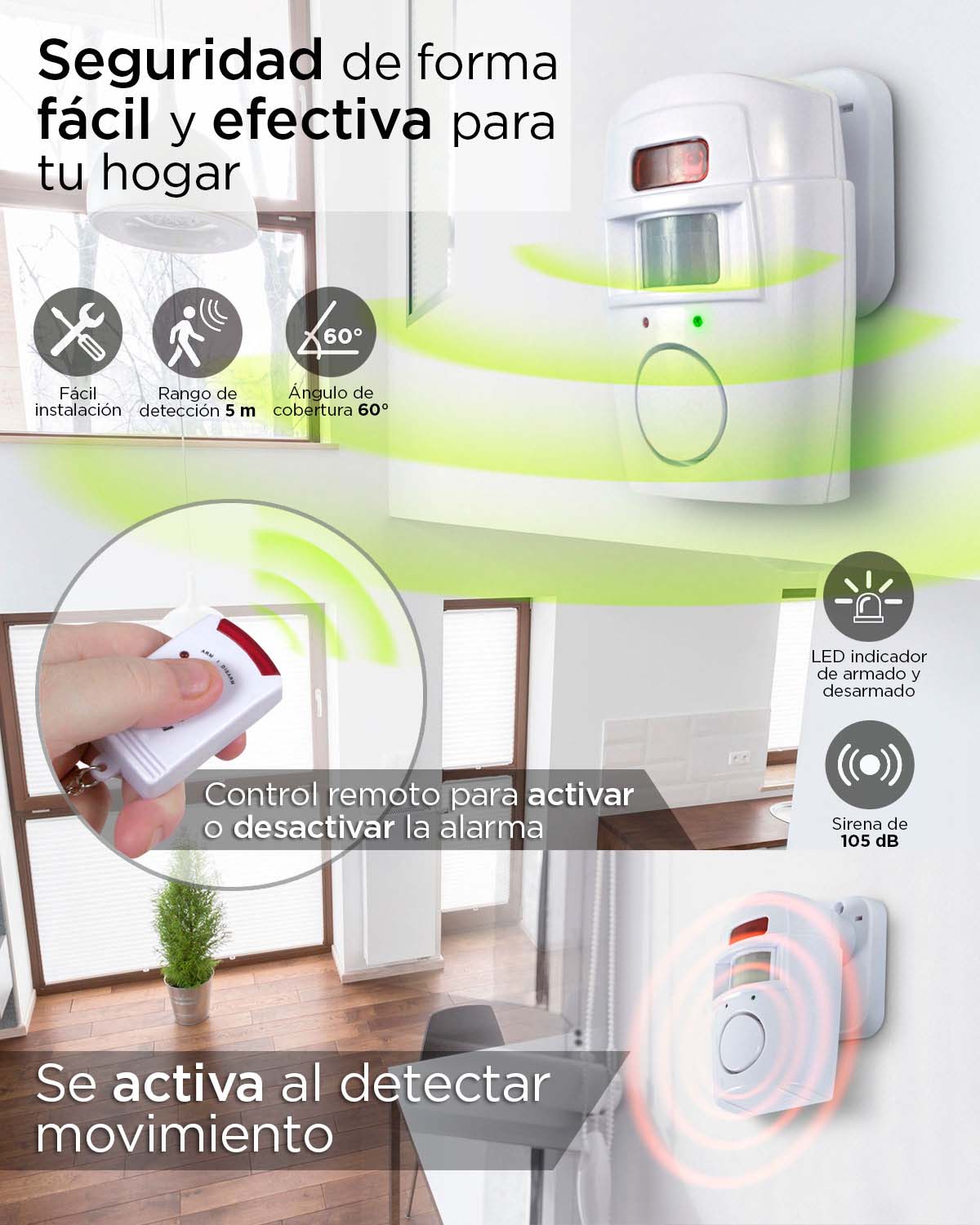 Alarma Con Sensor De Movimiento Alarma Con Sensor De Movimiento