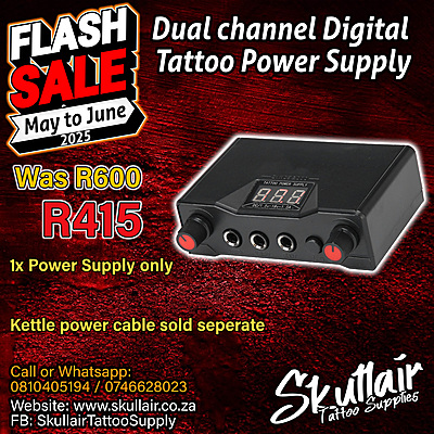 PSU - Mini Dual Channel LCD tattoo power supply