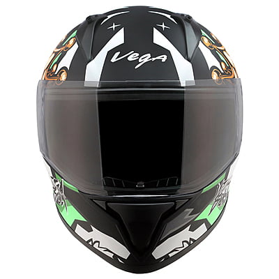 VEGA BOLT SUPERHERO DULL BLACK NEON YELLOW M/V (L)